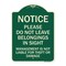 Signmission Do Not Leave Belongings in Sight Management Is Not Liable for Theft or Damage, A-DES-G-1824-23529 A-DES-G-1824-23529 - alternate 1